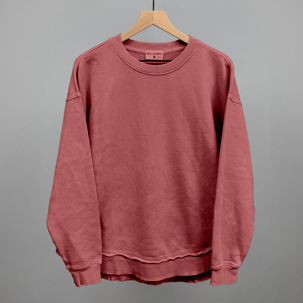 Marsala Oversized Terry Poncho