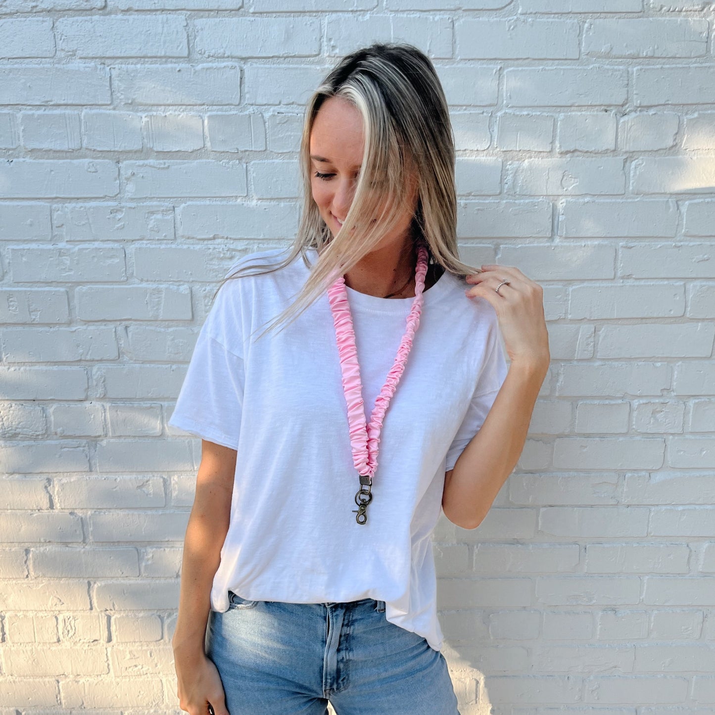 Pale Pink Lanyard