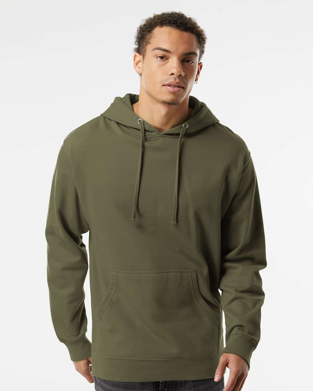 Parent Blank of Partial Shield Branded Hoodie