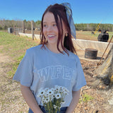 Wifey (White Collegiate Outline)