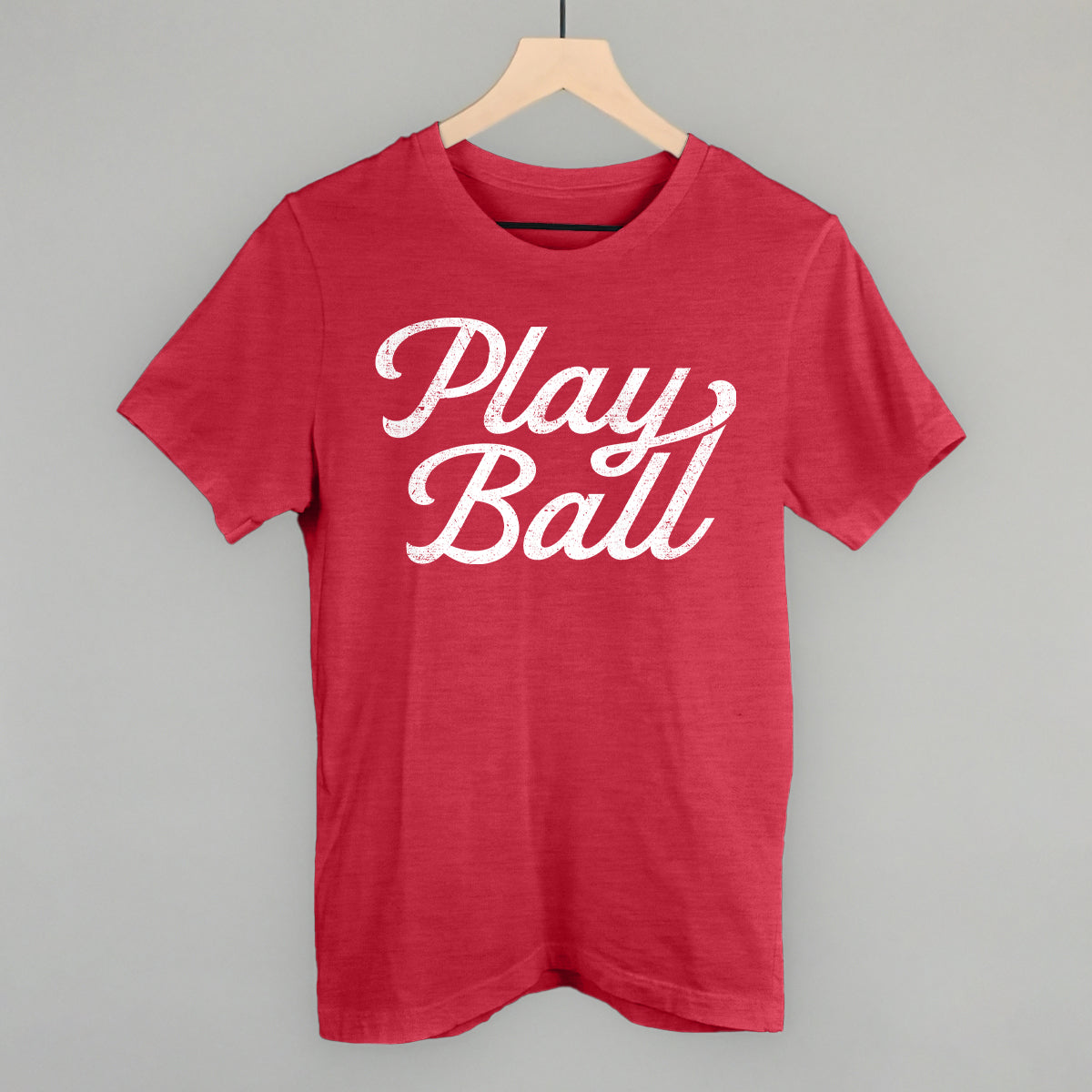 Play Ball (Vintage Script White)