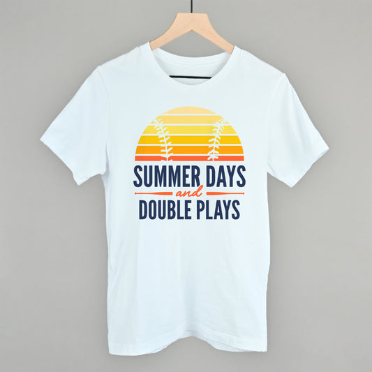 Summer Days And Double Plays (Navy Text)