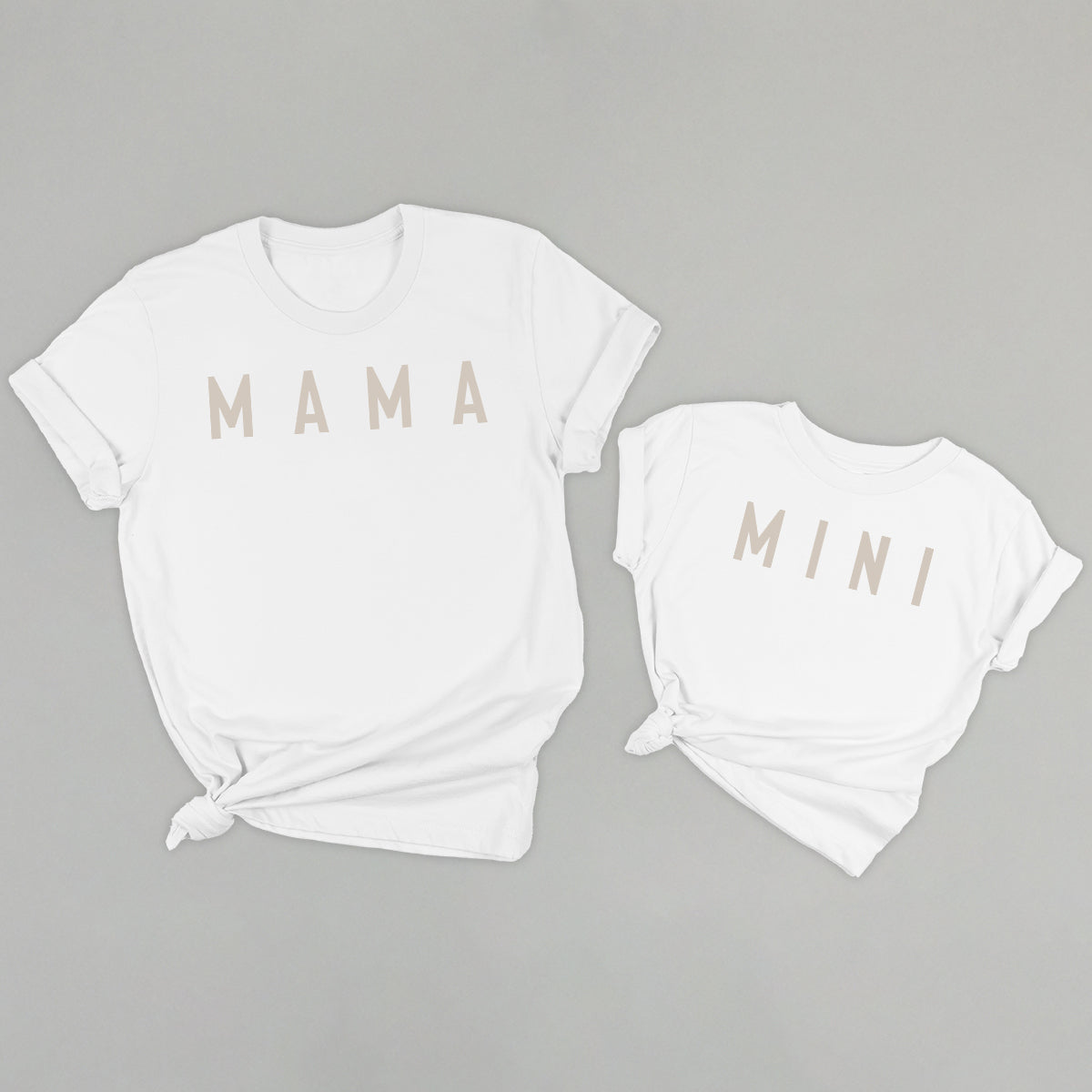 Mama and Mini (Block Lettering)
