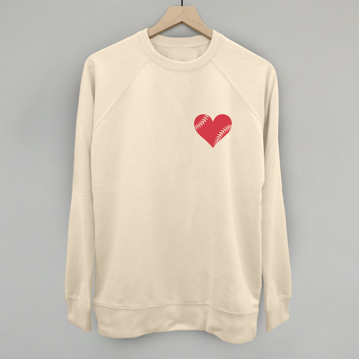 Baseball heart on sale sweatshirt