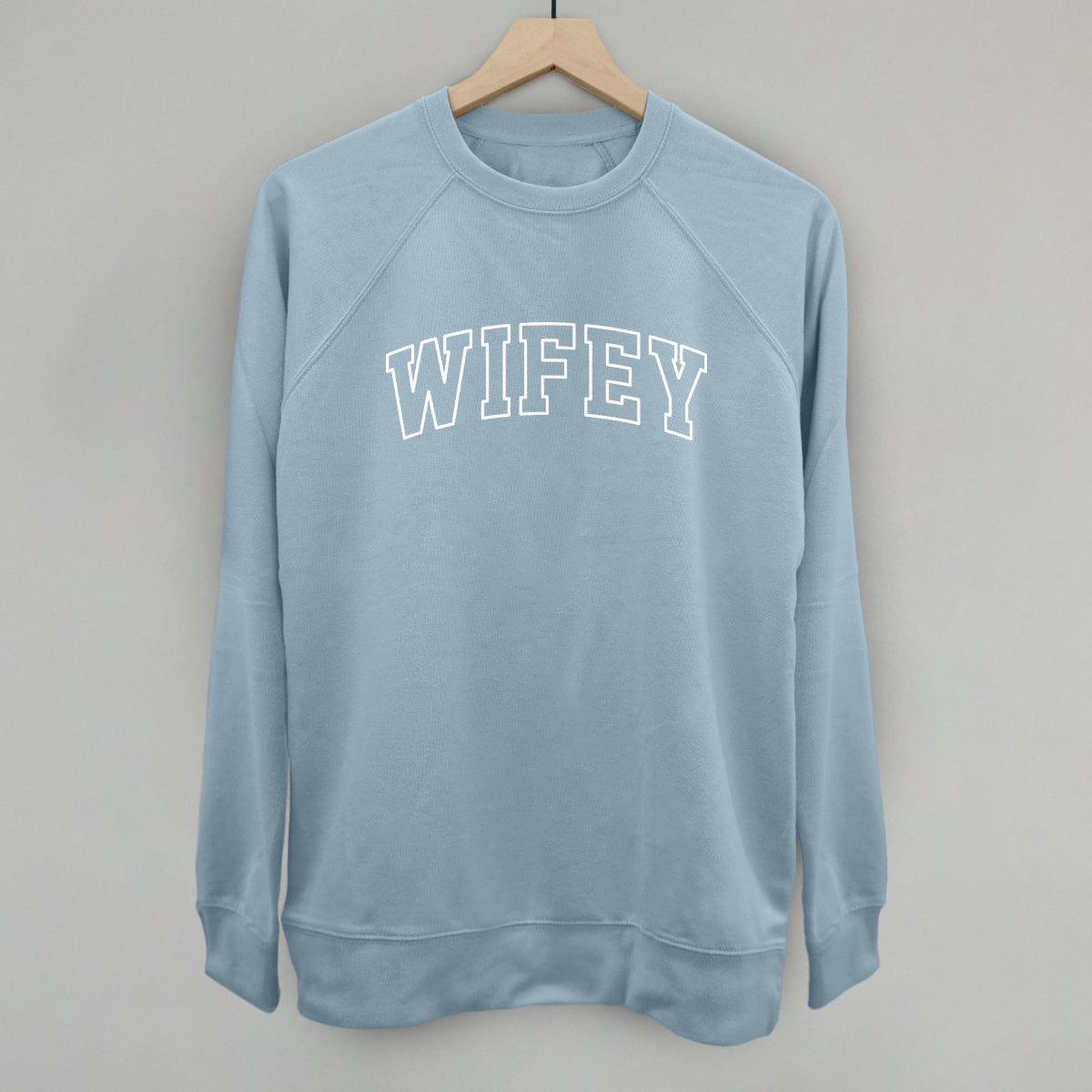 Wifey (White Collegiate Outline)