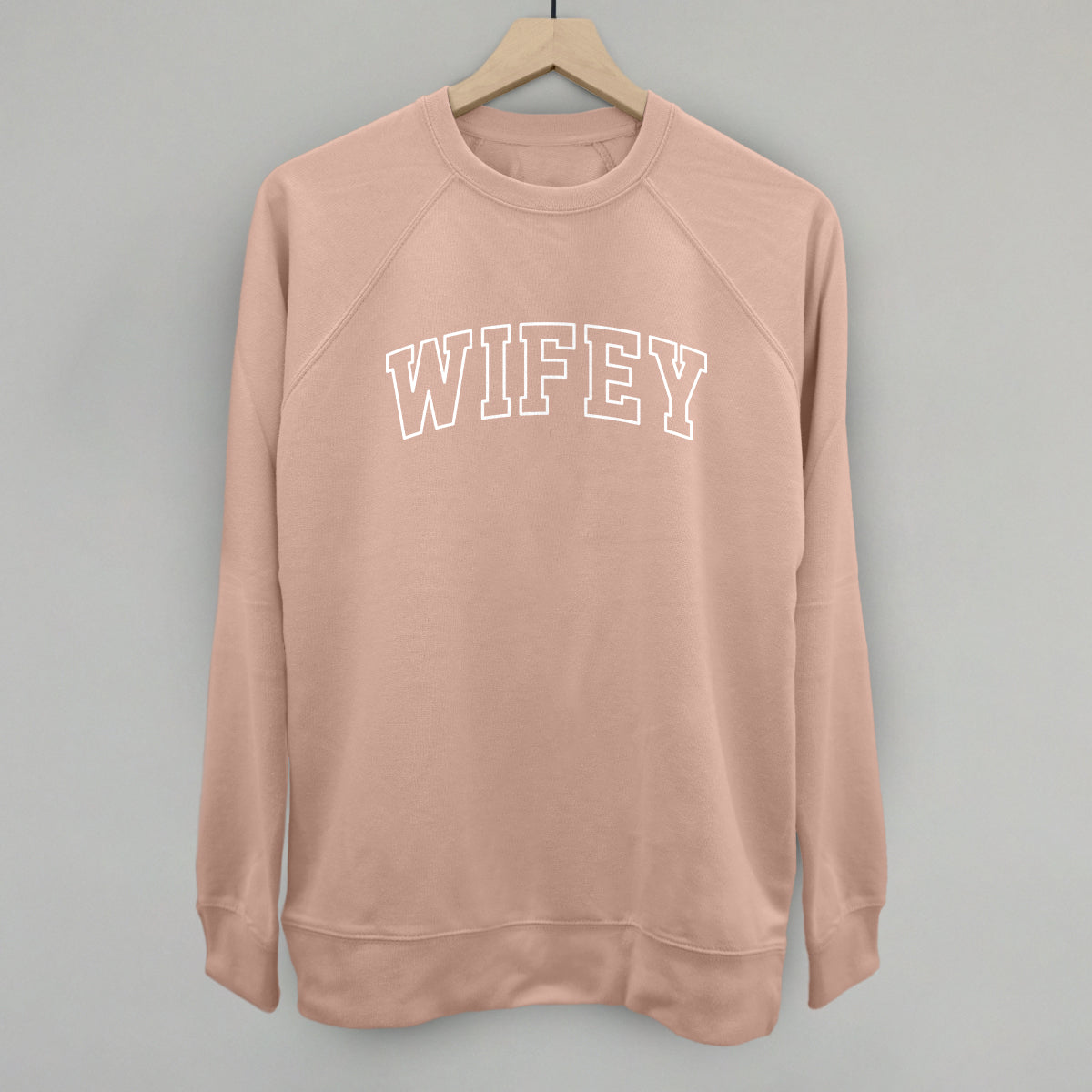 Wifey (White Collegiate Outline)