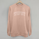 Wifey (White Collegiate Outline)